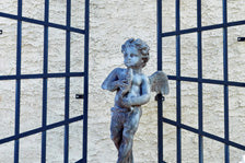 Cupid Holding Fish Fountain