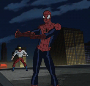 Spider-Man lookin' cool and dancin'