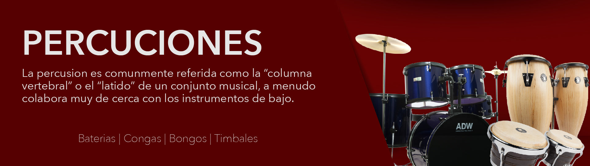 Coleccion Congas Hermes Music Banner