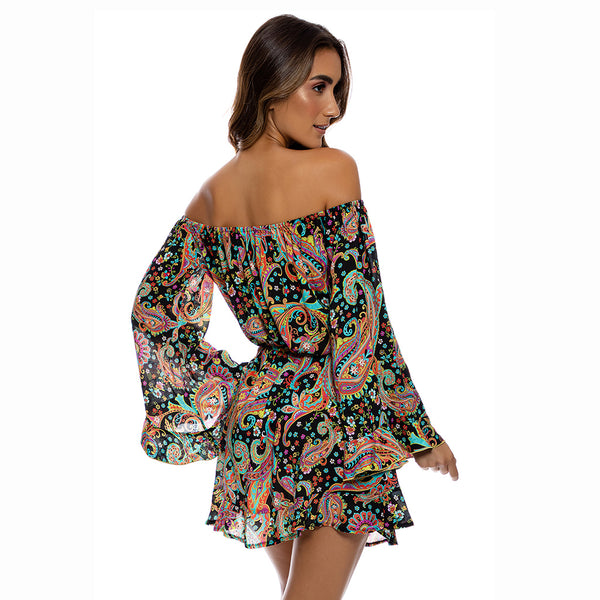 Luli Gypsy Off The Shoulder Ruffle Dress By Luli Fama Kayokoko Swimwear