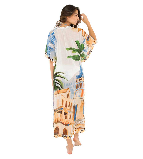 Mykonos Long Cover Up By Milonga Kayokoko Swimwear