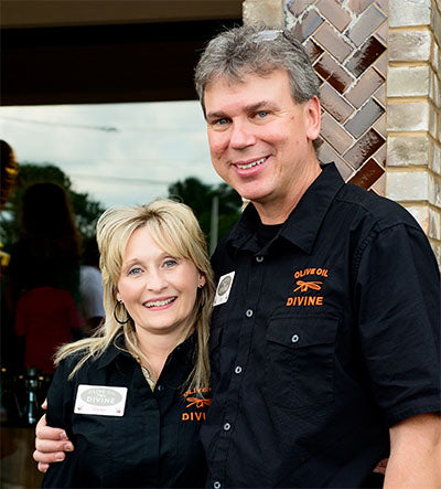 Greg & Shirley Mueller, co-founders of Olive Oil Divine