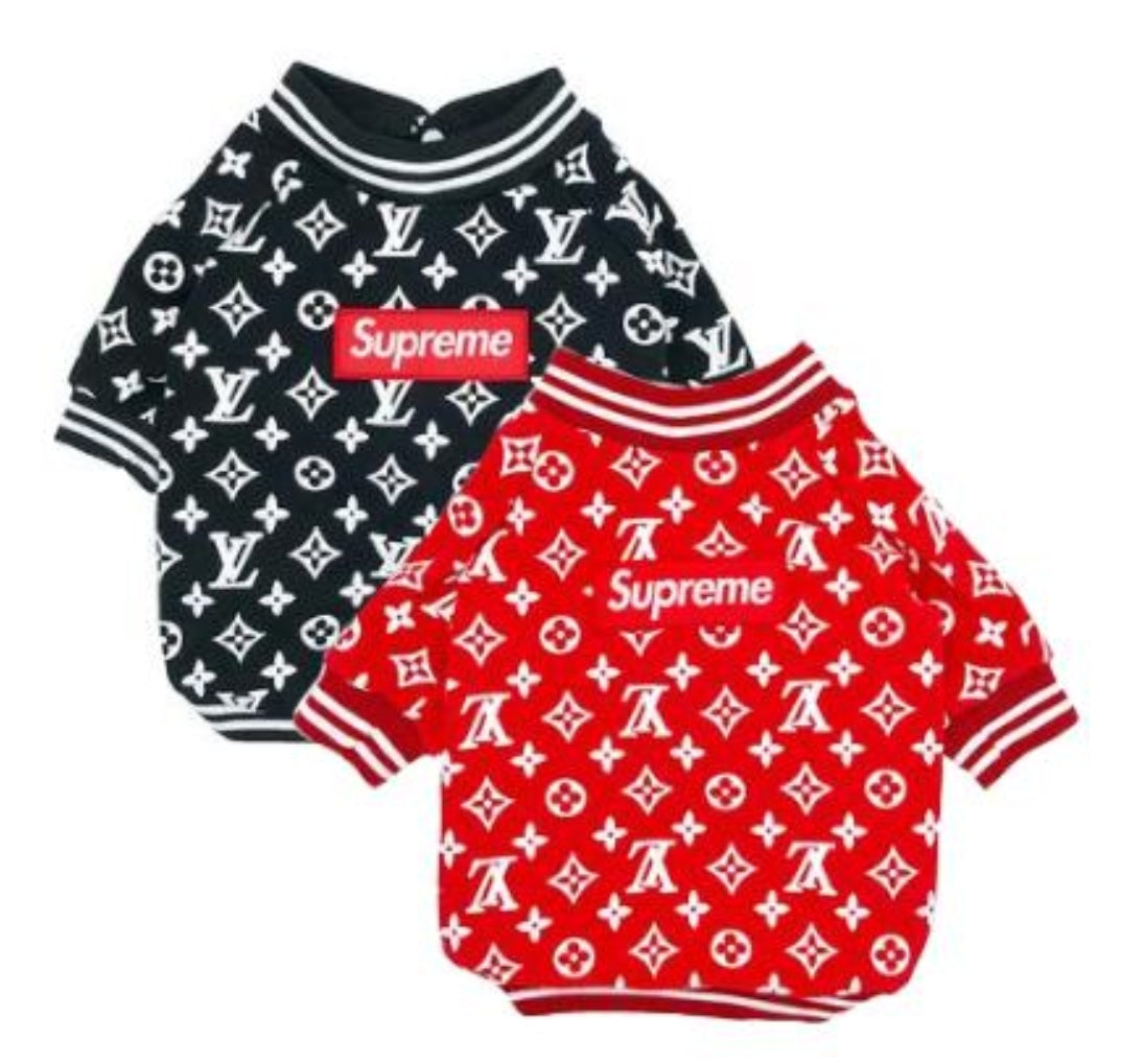 Drip Dog LV Supreme shirt and hat | Mysite