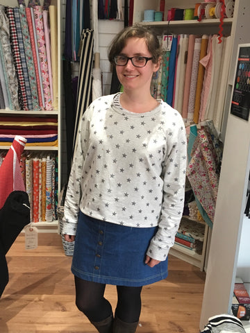 Freya Gilbert Grainline studio linden sweatshirt crafty sew and so