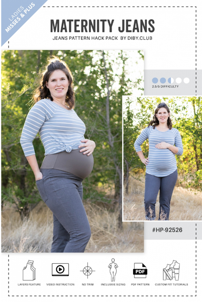 DIBY maternity jeans hack
