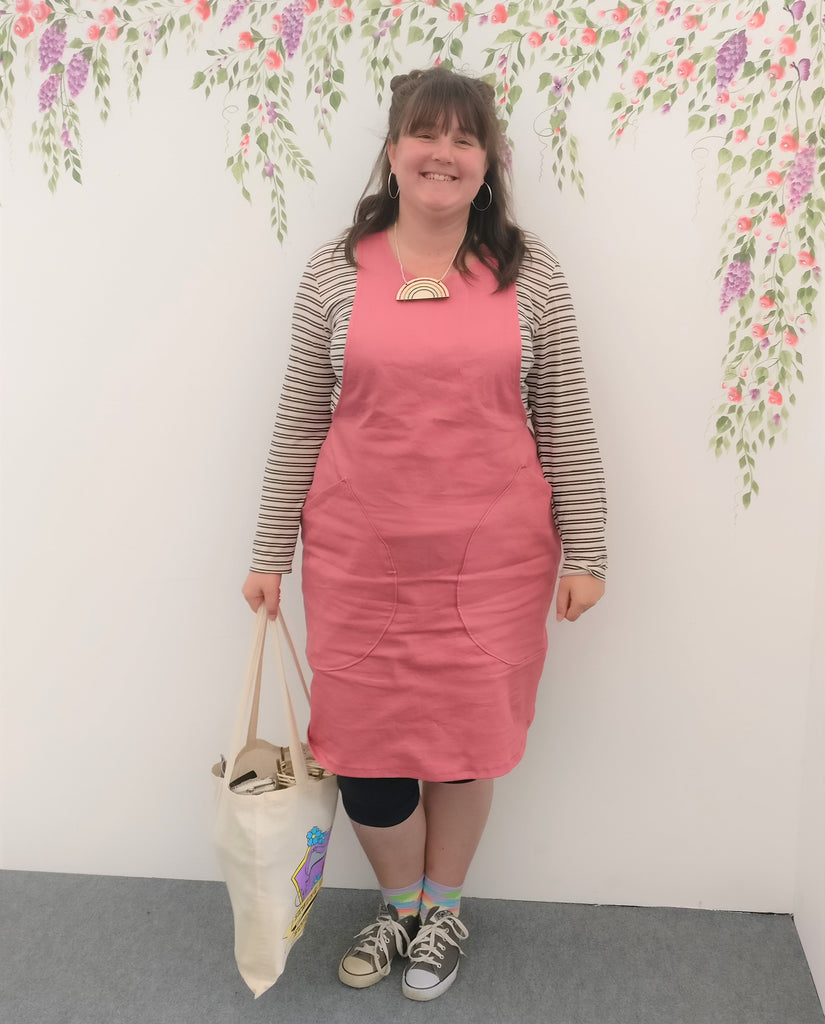 rudys crafty bloggers club pink twill fabric