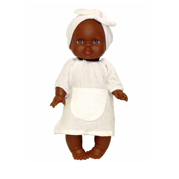 white doll dress