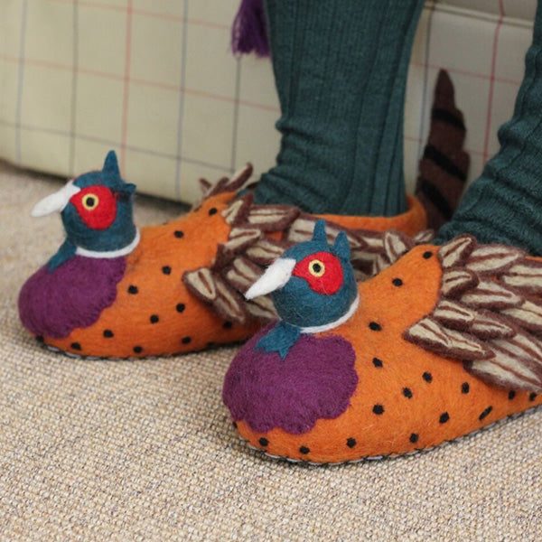 felt animal slippers