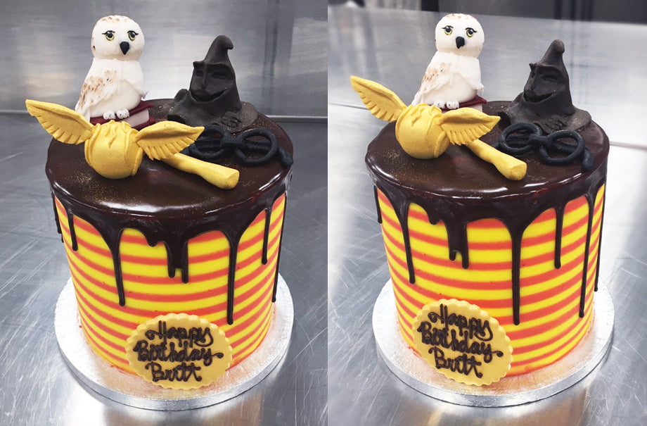 Harry Potter Bespoke Theme Birthday Cake Design Complete With Fondant Flavourtown Bakery