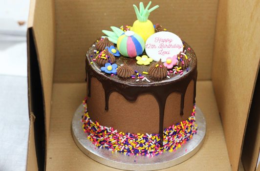 Bespoke Summer Themed Vegan Birthday Cake