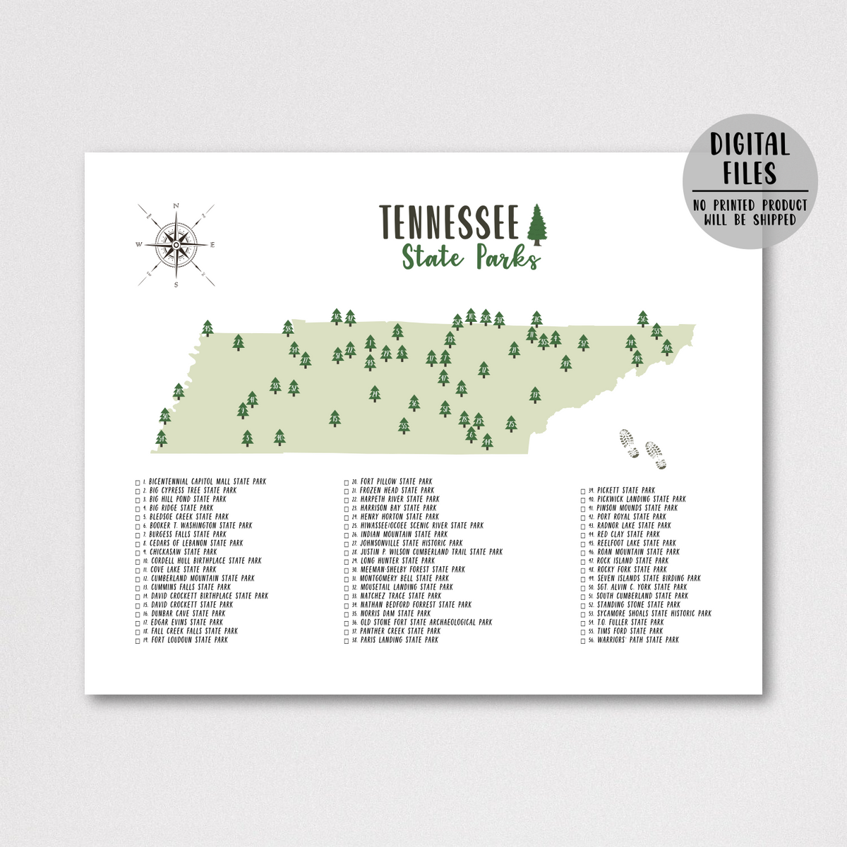 tennessee-state-parks-map-tennessee-map-print-gift-for-adventurer