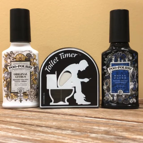 Toilet Timer and poopourri