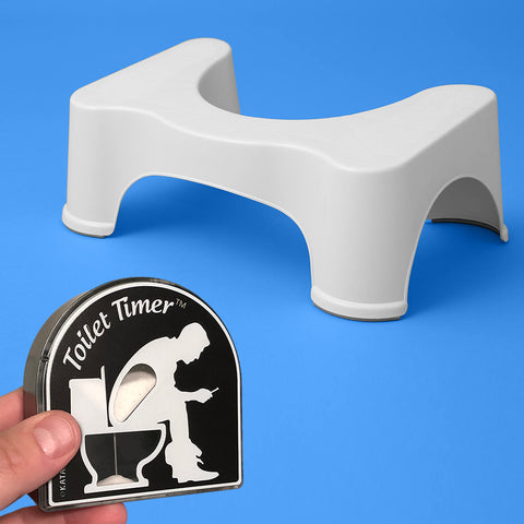 squatty potty and toilet timer