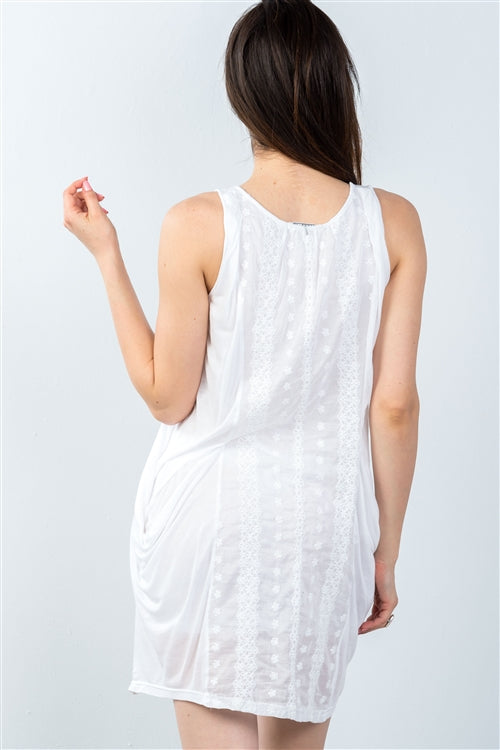 white tank mini dress