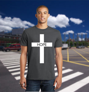 Hope Cross Symbol Christian T Shirt - ayushmaneasyclinic