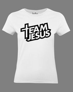 Christian Women T Shirt Team Jesus Christ Love