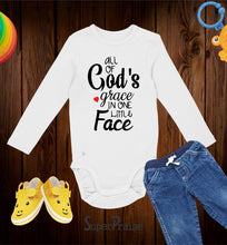 All Of God's Grace In One Little Face Christian Baby Bodysuit