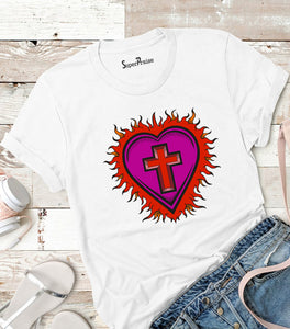 Cross Love Women Christian T Shirt