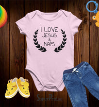 I Love Jesus And Naps Christian Faith Baby Bodysuit