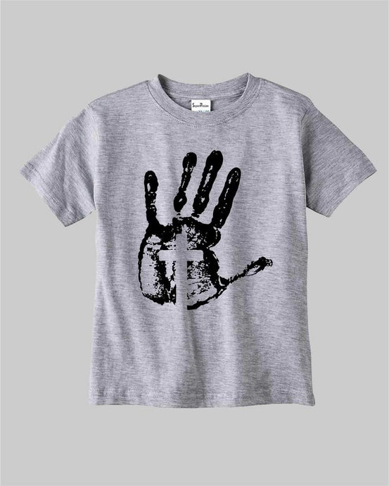 Jesus Cross On Hand Kids T Shirt