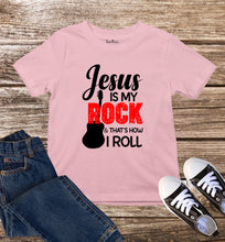 Jesus Is My Rock Kids Christian T Shirt