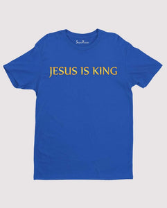 Jesus Is King T-Shirt Christian Faith Bible Verse Tee Shirts