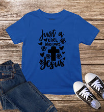 Just A Girl Who Loves Jesus Kids T Shirt