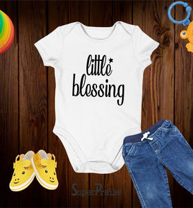 Little Blessing Christian Faith Baby Shower Bodysuit