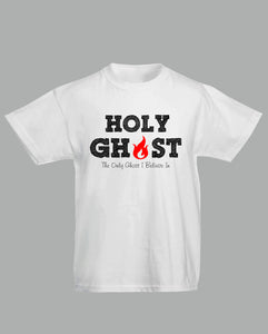 Halloween Christian T Shirts Holy Ghost Gift Kids White T-Shirt