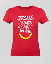 Christian Women T shirt Jesus Paints Devotion Hope Salvation