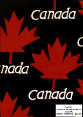Canada Maple Leaf Black Red & White