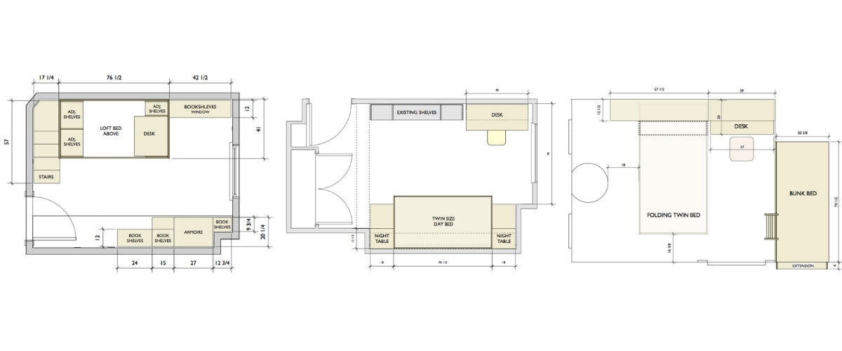 Architectural plan with room labels and precise dimensions for design or construction purposes.
