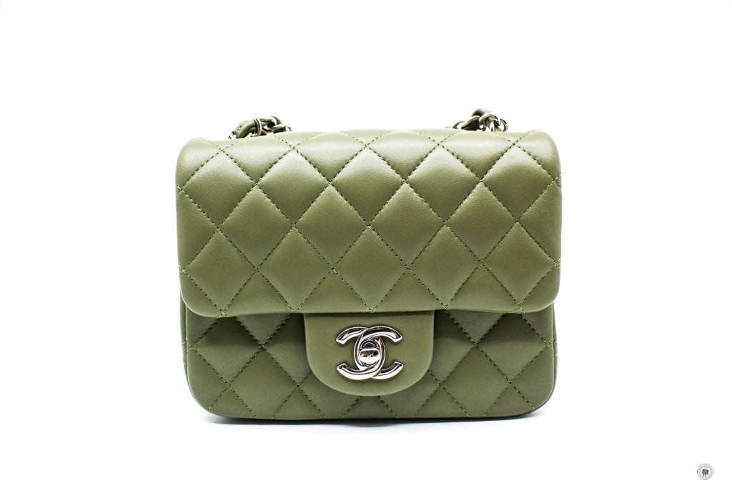 chanel mini square lambskin