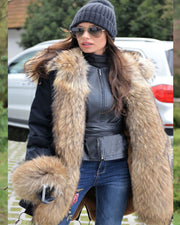 mountainviewsimmentals Women's Thicken Warm Luxury Casual Winter Faux Fur Hooded Plus Size Parka Jacket Coat UK Size 8 10 12 14 16 18 20