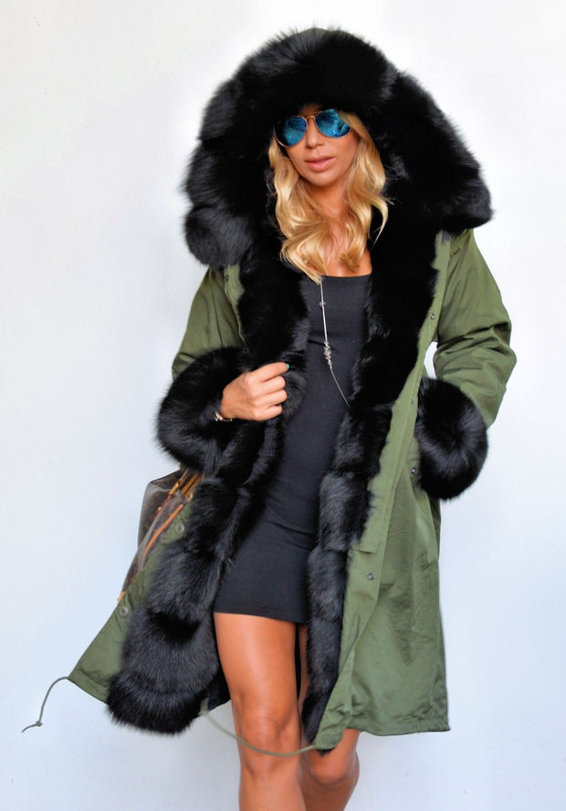 mountainviewsimmentals Women's Thicken Warm Casual Long Winter Faux Fur Hooded Plus Size Parka OverCoat Jacket Coat Plus Size S M L XL XXL 3XL