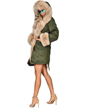 mountainviewsimmentals Thickened Warm Milk Beige Faux Fur Casual Parka Fashion Luxury Women Hooded Long Winter Jacket Overcoat EU SIZE S-2XL-3XL