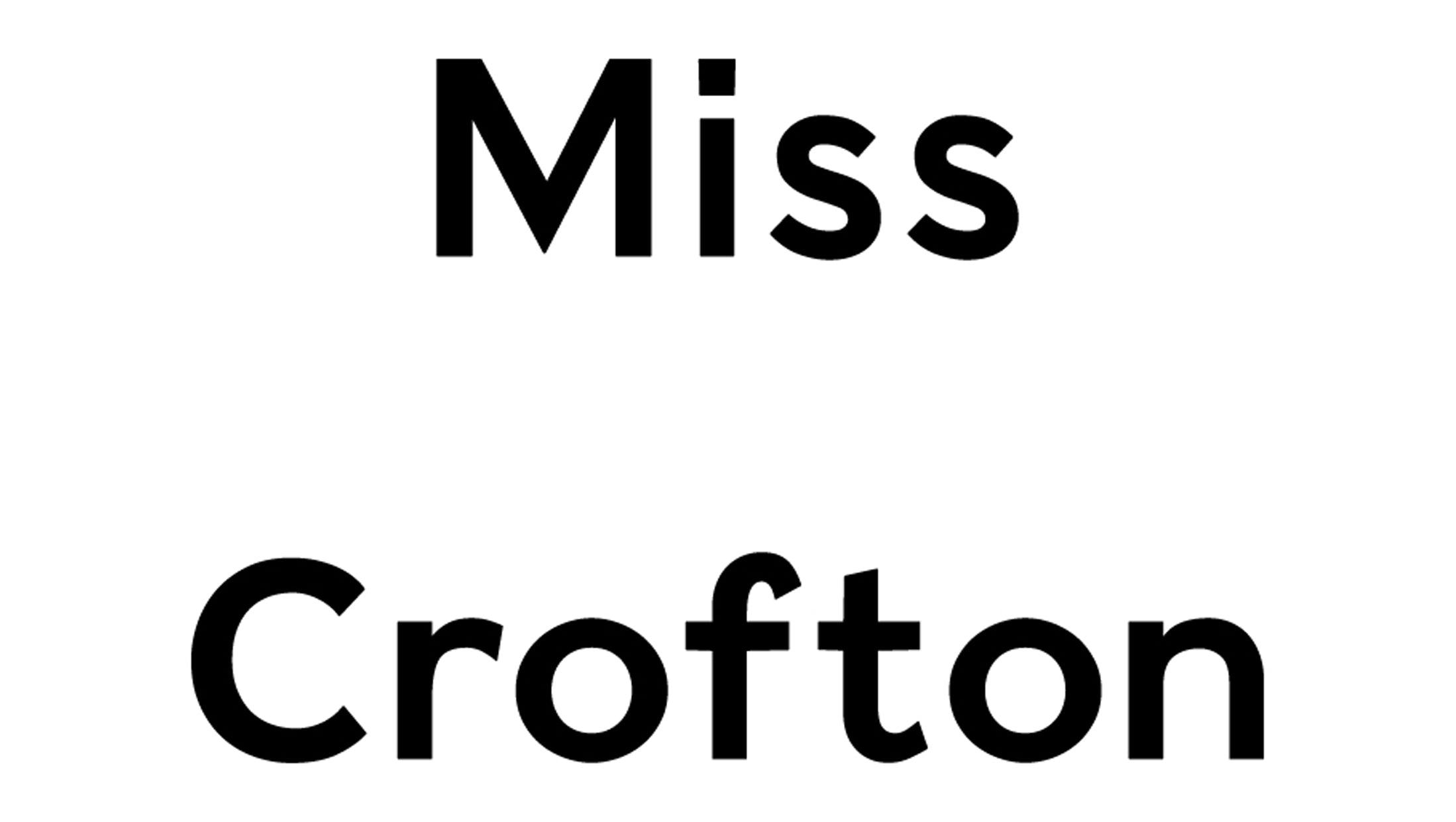 Miss Crofton – misscrofton