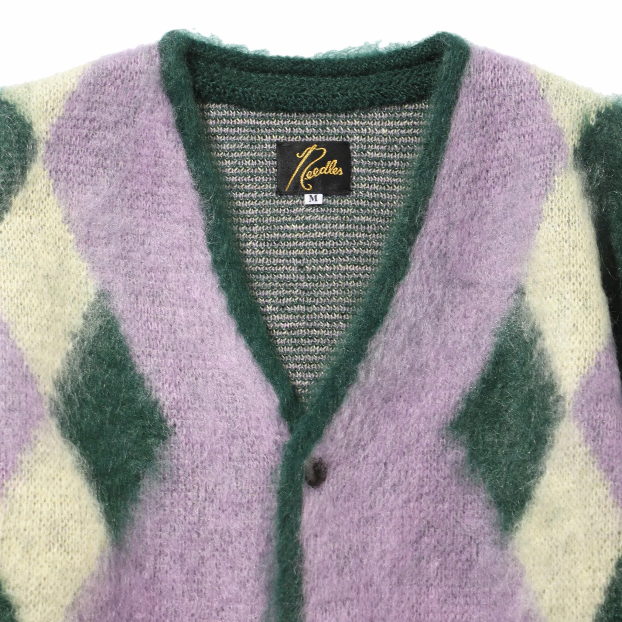 Needles Mohair Cardigan - Diamond (Green)