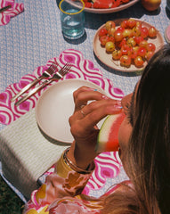 Napkins - Cable Mint