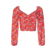 Noa Top - Bloom Red
