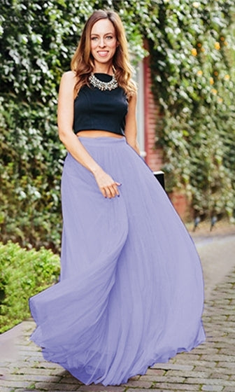 lilac maxi skirt