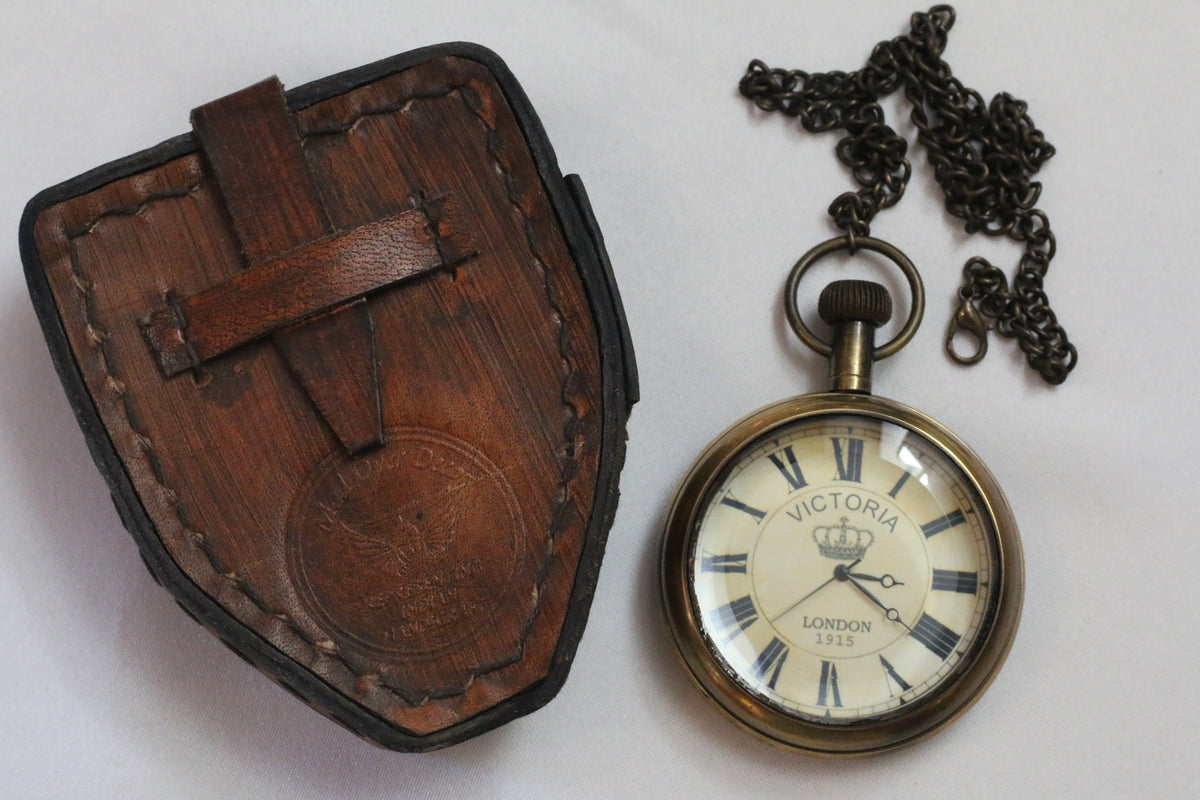 brass pocket watch