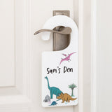 Personalised Dinosaur Den Bedroom Door Tag - Funky Laser