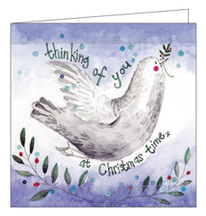 Alex Clark thinking of you dove of peace christmas card Nickery Nook