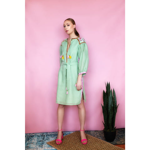 Casual resort dress linen