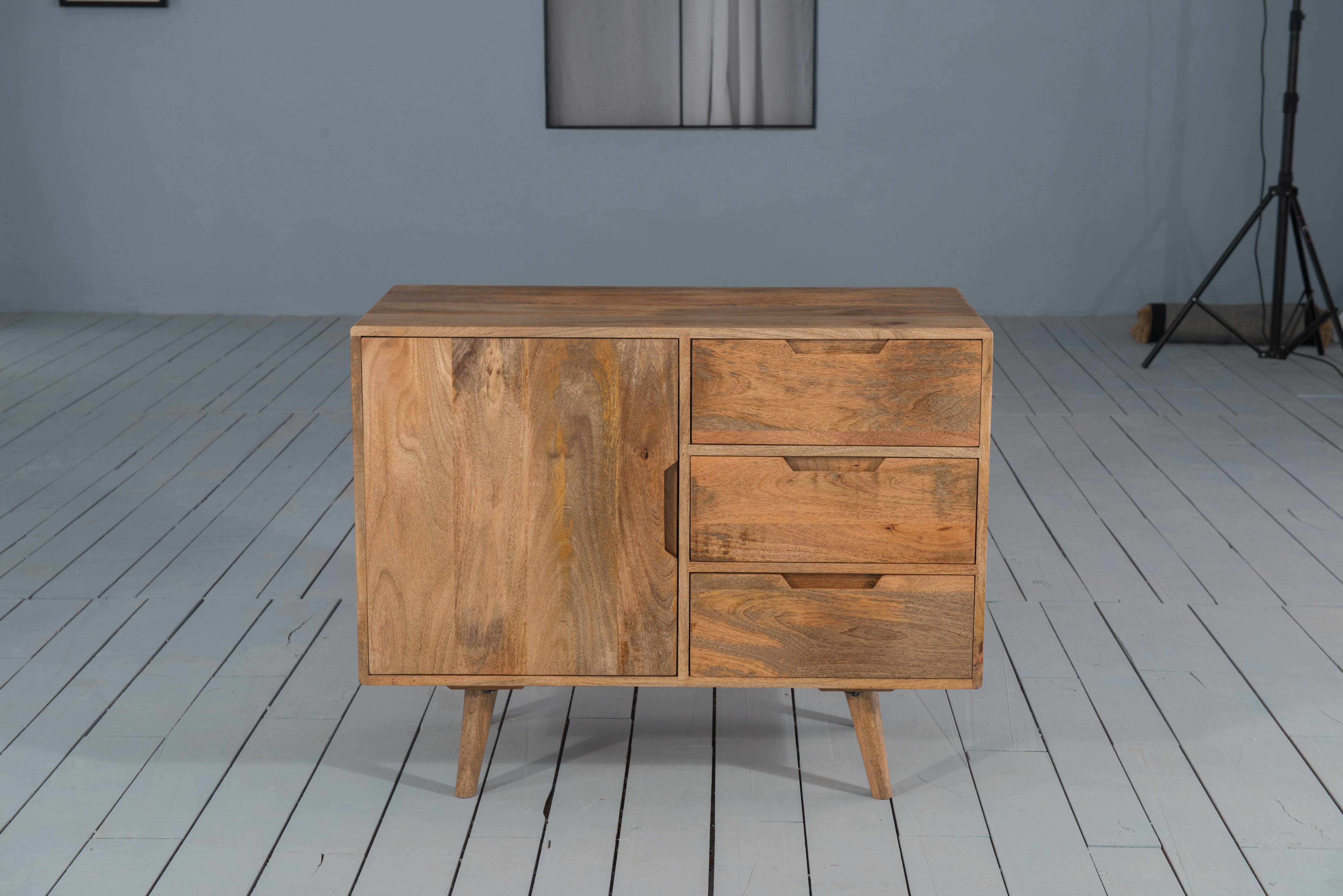 Scandi Mango Wood Small Sideboard