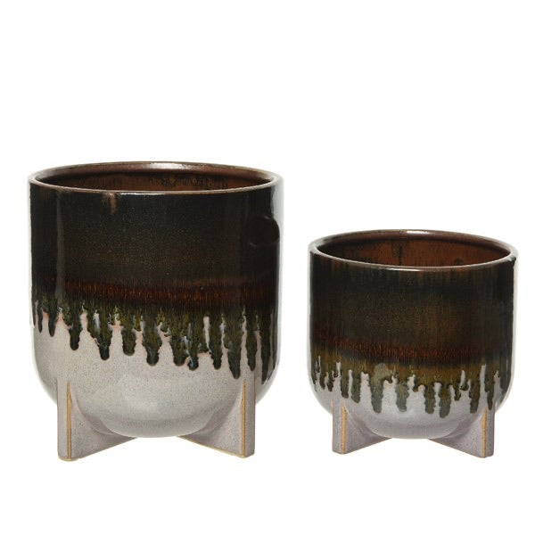 Dipped Stoneware Planter