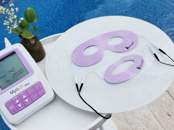 microcurrent face masks for eye and mouth wrinkles