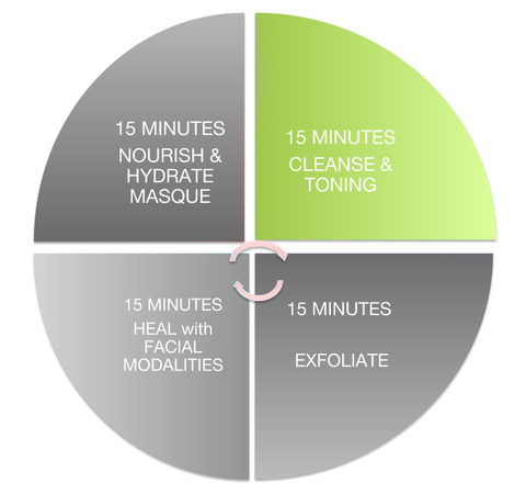 Cleansing, facial time wheel, cleansing technique, cleansing tips, skin care pro