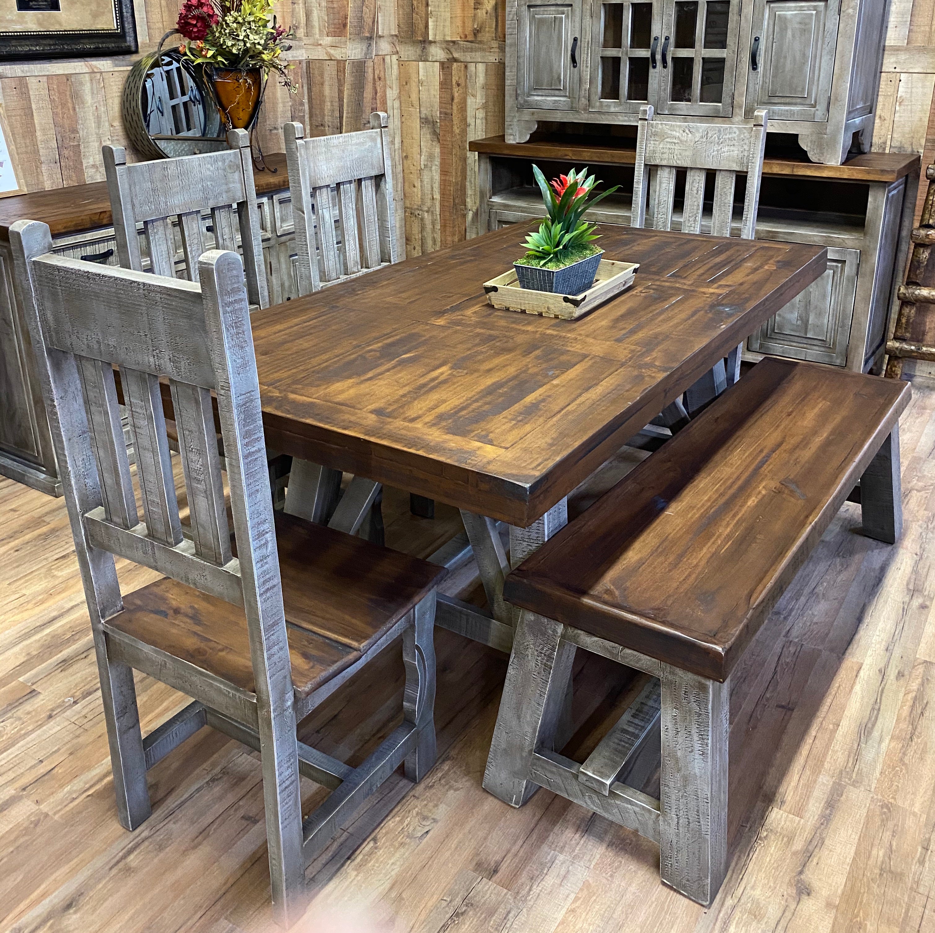 Wederzijds Inschrijven grot Barnhouse Dining Set – Rustic Furniture Depot
